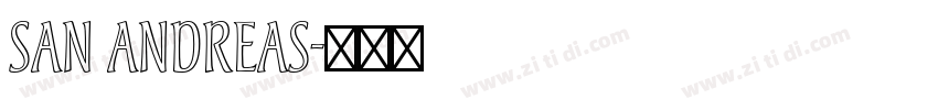SAN ANDREAS字体转换